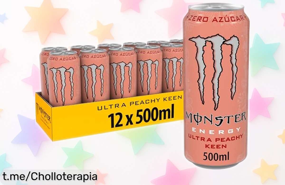 Pack de 12 latas Monster Energy Ultra Peachy Keen sin azúcar, ¡un super chollo que no puedes dejar pasar! Energía sabrosa a un precio increíble y limitado, siente el subidón hoy mismo.
