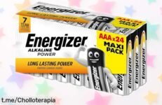 Pack de 24 pilas AAA Energizer que duran años; oferta increíble para que nunca te falte energía, ¡aprovéchala y mantén tus momentos siempre encendidos!