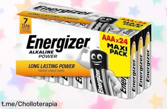 Pack de 24 pilas AAA Energizer que duran años; oferta increíble para que nunca te falte energía, ¡aprovéchala y mantén tus momentos siempre encendidos!