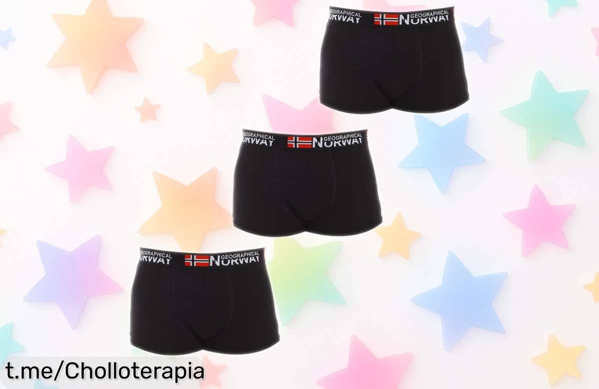 Pack de 3 bóxers Geographical Norway en caída de precio brutal: un super chollo que actualizará tus básicos. ¡Date prisa, se van volando y querrás estrenarlos ya!