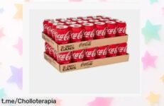 Pack de 48 latas de Coca Cola y Coca Cola Zero a precio loco, ¡descuento brutal que no te dejará indiferente! Comparte la frescura antes de que se acabe.