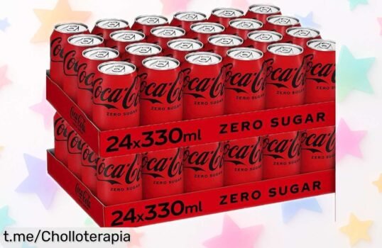Pack de 48 latas de Coca Cola y Coca Cola Zero a precio rebajado: ¡super chollo que se agota rápido! Disfruta cada sorbo con quien más quieres, no te quedes sin el tuyo.