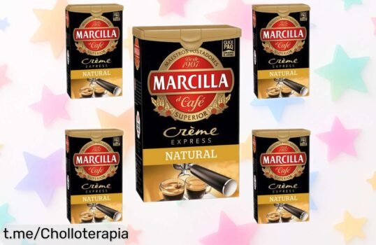 Pack de 5 cafés molidos Marcilla Creme Express, chollo intenso que anima tus mañanas. ¡Aprovecha el descuento brutal y llévalo ya antes de que se acabe!