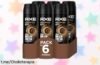 Pack de 6 desodorantes Axe Dark Temptation a precio rebajado, ¡no te quedes sin el aroma irresistible a chocolate negro y frescura duradera!