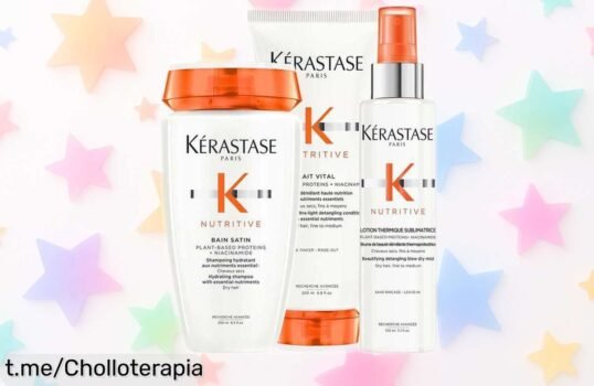 Pack de cuidado Kérastase para cabello normal a seco: brillo y nutrición al precio más bajo. ¡No dejes escapar este super chollo antes que se acabe, tu pelo te lo va a agradecer!