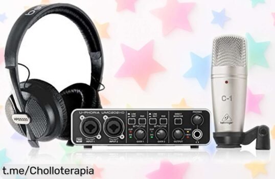 Pack de estudio Behringer UPhoria con calidad pro y precio rebajado que no puedes dejar escapar: Graba como un experto y vive la emoción de crear ya mismo.
