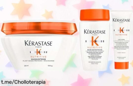 Pack de nutrición intensiva Kérastase para cabello seco a precio rebajado que vuela, ¡transforma tu melena en una estrella y deslumbra con suavidad y brillo!