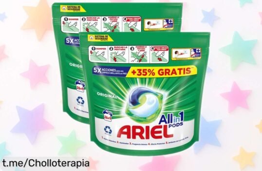 Pack detergente Ariel Allin1 con 70 pods a un precio loco, ¡aprovecha este ofertón de descuento brutal y deja tu ropa impecable antes de que se agote esta oportunidad!