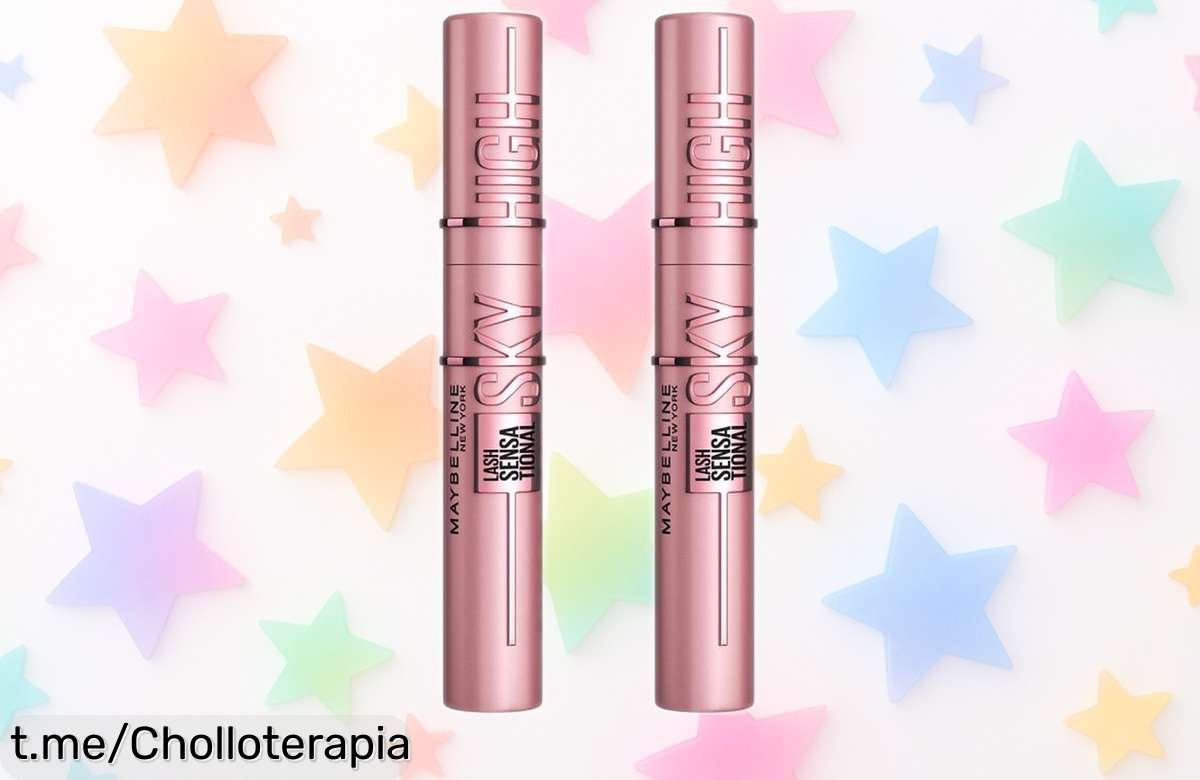 Pack duo de máscara de pestañas Maybelline Lash Sensational Sky High en negro, ¡precio rebajado! Atrévete a lucir unas pestañas largas e irresistibles. ¡No te quedes sin este chollo y brilla ya!