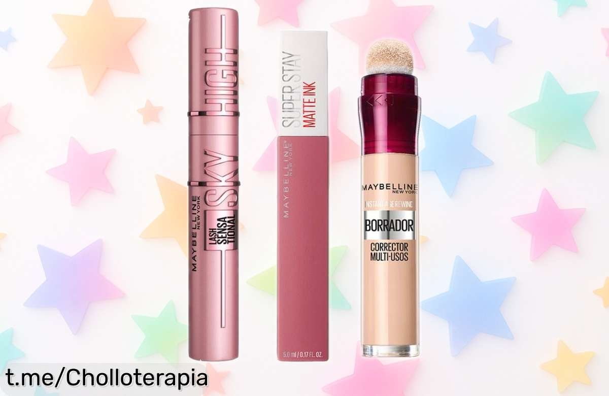 Pack maquillaje Maybelline superstay con pintalabios malva lover, máscara high lash y borrador light a precio loco. ¡Dale vida a tu mirada y labios antes que se agoten!