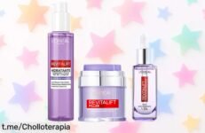 Pack revitalift L'Oréal Paris con ácido hialurónico: ¡Limpieza, serum y gel crema al mejor precio! Cuida tu piel ya, esta oferta se escapa rápido y te encantará el resultado.