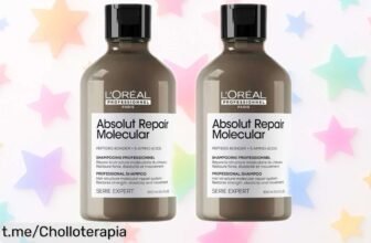 Pack x2 champú L’Oréal Absolut Repair Molecular a precio rebajado: dale a tu pelo el mimo que necesita antes de que se acabe este ofertón irresistible. ¡Sin tiempo que perder!