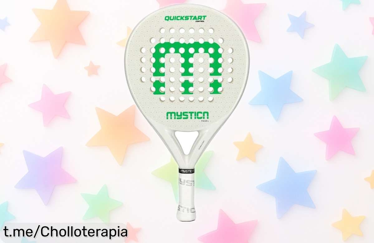 Pala de pádel Mystica Quickstart Control blanca con rebaja espectacular, juega como un pro y siente la emoción en cada golpe ¡no te quedes sin esta oferta antes que se agote!