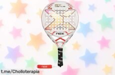 Pala de pádel con tecnología pro para mejorar tu juego, ¡ofertón limitadísimo que no puedes dejar pasar y que hará vibrar la pista!