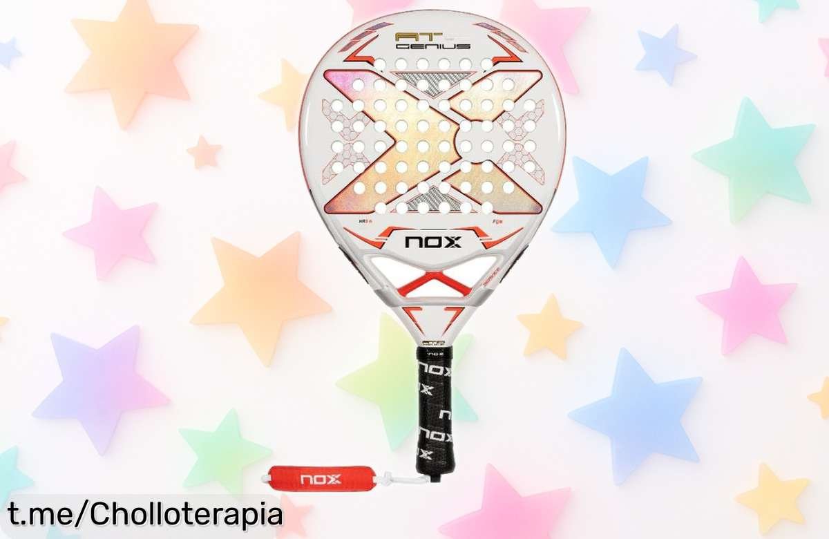 Pala de pádel con tecnología pro para mejorar tu juego, ¡ofertón limitadísimo que no puedes dejar pasar y que hará vibrar la pista!