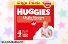 Pañales HUGGIES Little Movers talla 4 Disney en ofertón: Llévate 3 packs x 50 unidades con precio rebajado y asegura risas secas para tu peque, ¡no te lo pienses más!