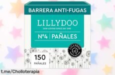 Pañales súper absorbentes LILLYDOO talla 4: ¡gran caja de 150 unidades a un precio bajísimo! Mimemos a tu bebé con la mejor protección, corre antes de que se agote esta oferta única.