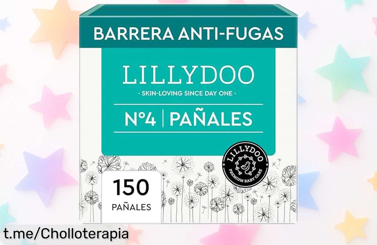 Pañales súper absorbentes LILLYDOO talla 4: ¡gran caja de 150 unidades a un precio bajísimo! Mimemos a tu bebé con la mejor protección, corre antes de que se agote esta oferta única.