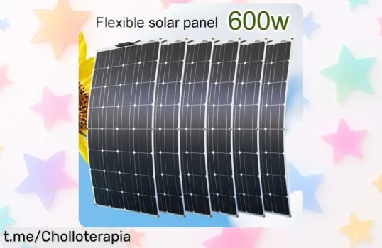 Panel solar flexible monocristalino de 100 W, ¡disfruta energía donde quieras a un precio rebajado! No te pierdas esta oferta limitada que iluminará tus momentos.