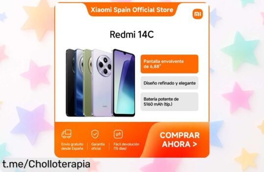 Pantalla gigante envolvente de 6,88 y batería infinita en el Redmi 14C, ¡aprovecha este super chollo antes que se te escapen las emociones!