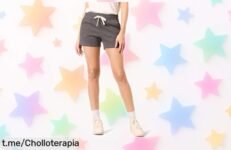 Pantalón corto de forro polar Amazon Essentials para mujer, ¡rebajado a un precio loco! No dejes pasar este chollazo y prepárate para brillar en cada momento.