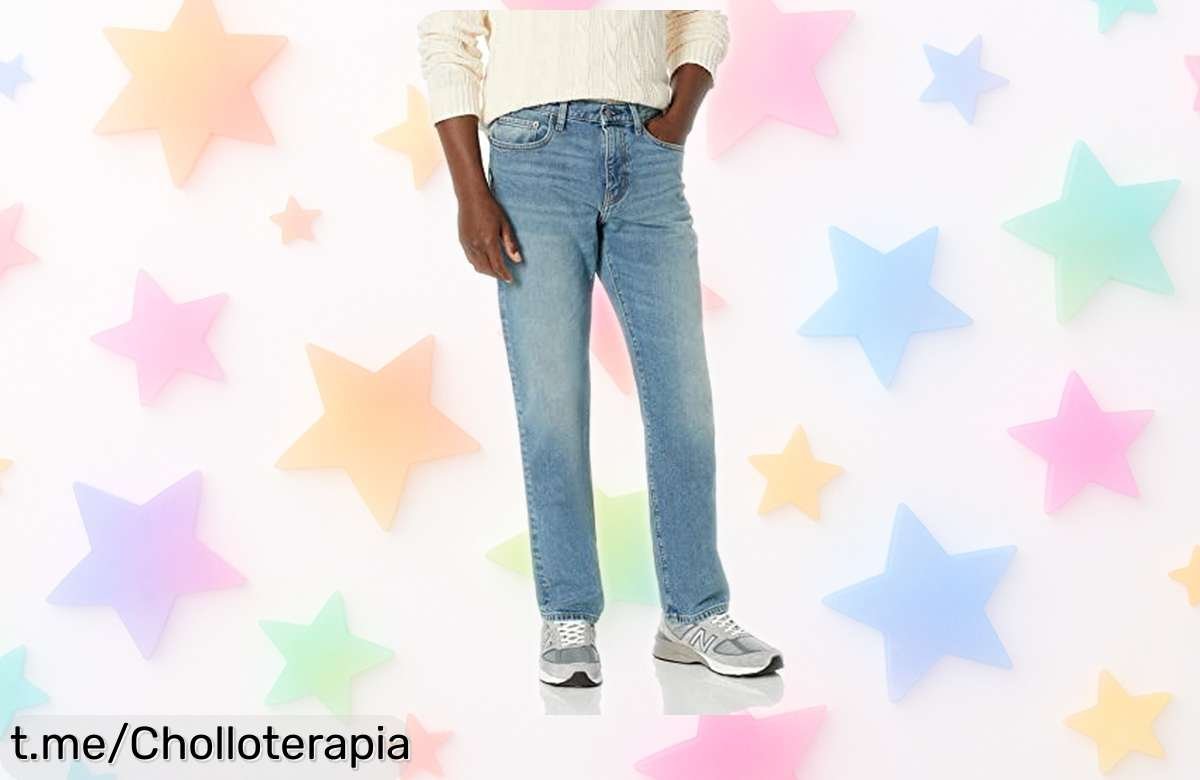 Pantalón vaquero elástico Amazon Essentials, ajuste perfecto y estilo clásico a precio rebajado ¡No te quedes sin este super chollo que realzará tu look y elevará tu confianza!