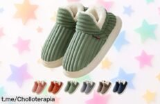 Pantuflas cerradas de invierno con espuma de memoria, el super chollo que mantendrá tus pies calentitos y seguros. ¡Aprovecha esta oferta limitada antes que se agoten!