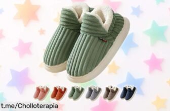 Pantuflas cerradas de invierno con espuma de memoria, el super chollo que mantendrá tus pies calentitos y seguros. ¡Aprovecha esta oferta limitada antes que se agoten!