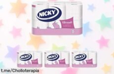 Papelería de lujo: Papel higiénico Nicky Ultrasoft 48 rollos, ¡rebaja locura para un cariño a tu piel! No te lo dejes escapar y disfruta cada momento.