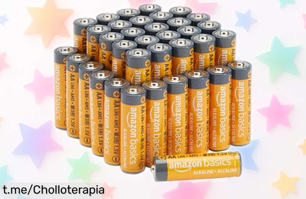 Paquete de 36 pilas alcalinas AA Amazon Basics en oferta brutal, ¡no te quedes sin energía para tus juegos y gadgets favoritos! Aprovecha esta oportunidad única antes de que se acabe.