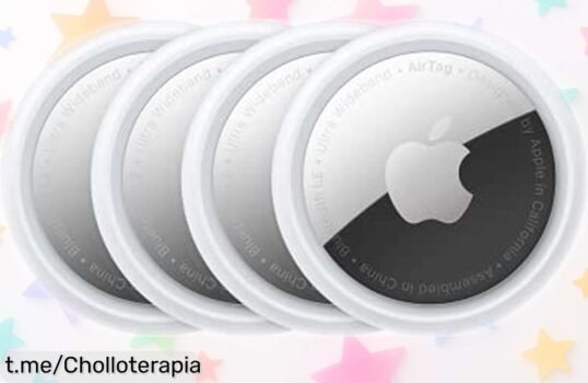 Paquete de 4 AirTag Apple para localizar tus cosas en un abrir y cerrar de ojos, ahora a precio rebajado: ¡no dejes pasar esta oportunidad! ¡Hazte con ellos antes que se agoten!