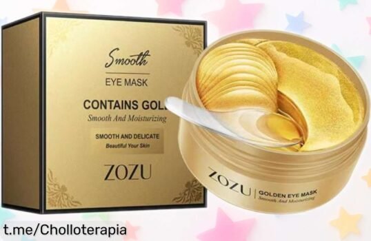 Parches para ojos con colágeno y ácido hialurónico: ¡ofertón de 60 unidades a precio rebajado! Da un adiós a arrugas y bolsas, luce fabulosa y siéntete imparable ya mismo.