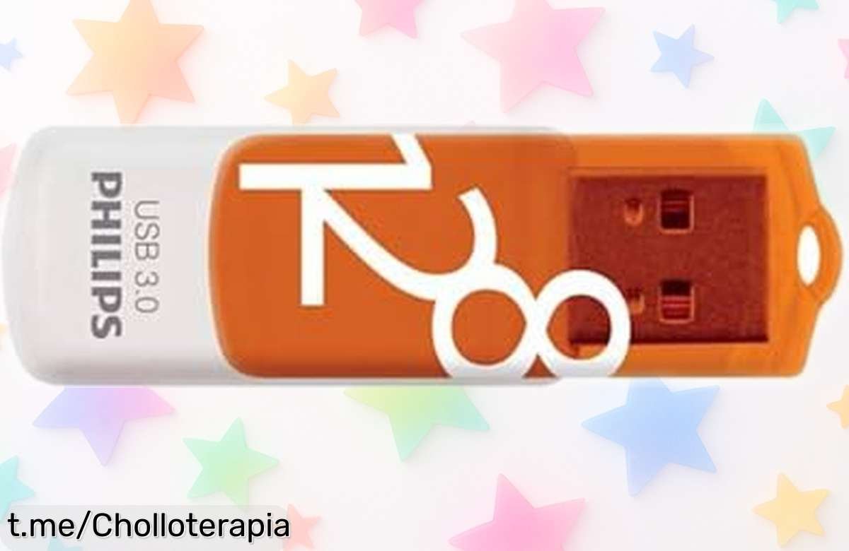 Pendrive USB 3.0 Philips de 128 GB rápido y vibrante, ¡super chollo! Aprovecha ahora y siente la emoción de tener todos tus archivos al instante.