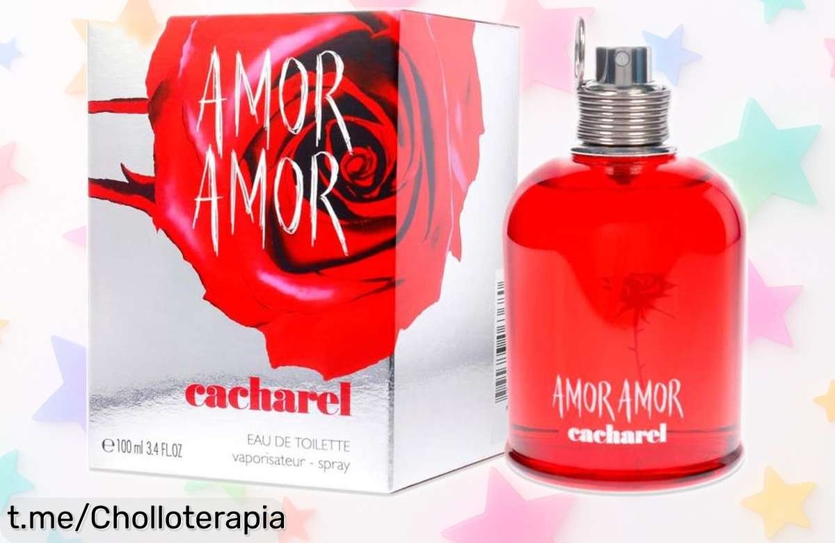 Perfume Cacharel Amor Eau de Toilette 100 ml en oferta brutal que no querrás perderte: frescura y encanto para cada momento, ¡hazlo tuyo antes de que se agote!