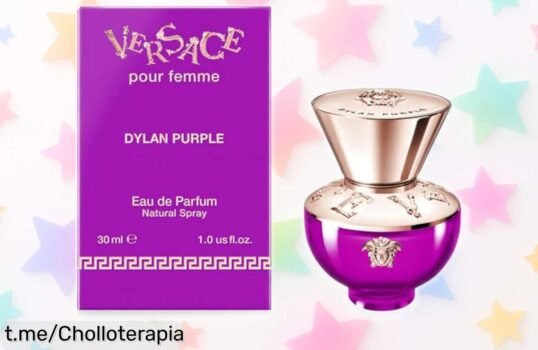 Perfume Versace Dylan Purple para mujer: el aroma que enamora al instante, ahora en rebaja temporal. ¡Regálate lujo y frescura, no lo dejes pasar!