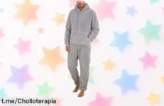 Pijama enterizo de felpa calentito con descuento brutal: ahorra más del 50 % y crea un hogar acogedor ya, ¡corre que vuelan las unidades!
