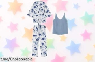 Pijama largo Women'secret colección Forest a precio rebajado, ideal para noches frescas; siente el estilo y aprovecha esta oferta limitada antes de que se agote. ¡No te lo pierdas!