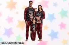 Pijama navideño familiar divertido con descuento brutal, un super chollo que no volverás a ver: ¡vive risas y momentos únicos esta Navidad! Aprovecha ya.