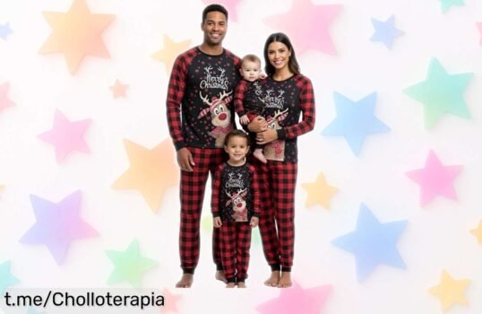 Pijama navideño familiar divertido con descuento brutal, un super chollo que no volverás a ver: ¡vive risas y momentos únicos esta Navidad! Aprovecha ya.