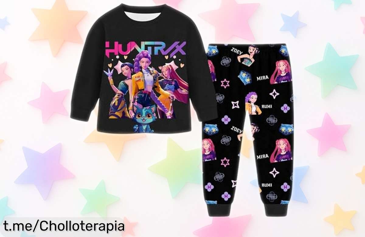 Pijamas super chulos para niñas en 2 piezas con colores vivos, ¡ofertón que vuela! Haz feliz a tus peques y no te quedes sin el suyo ahora mismo.