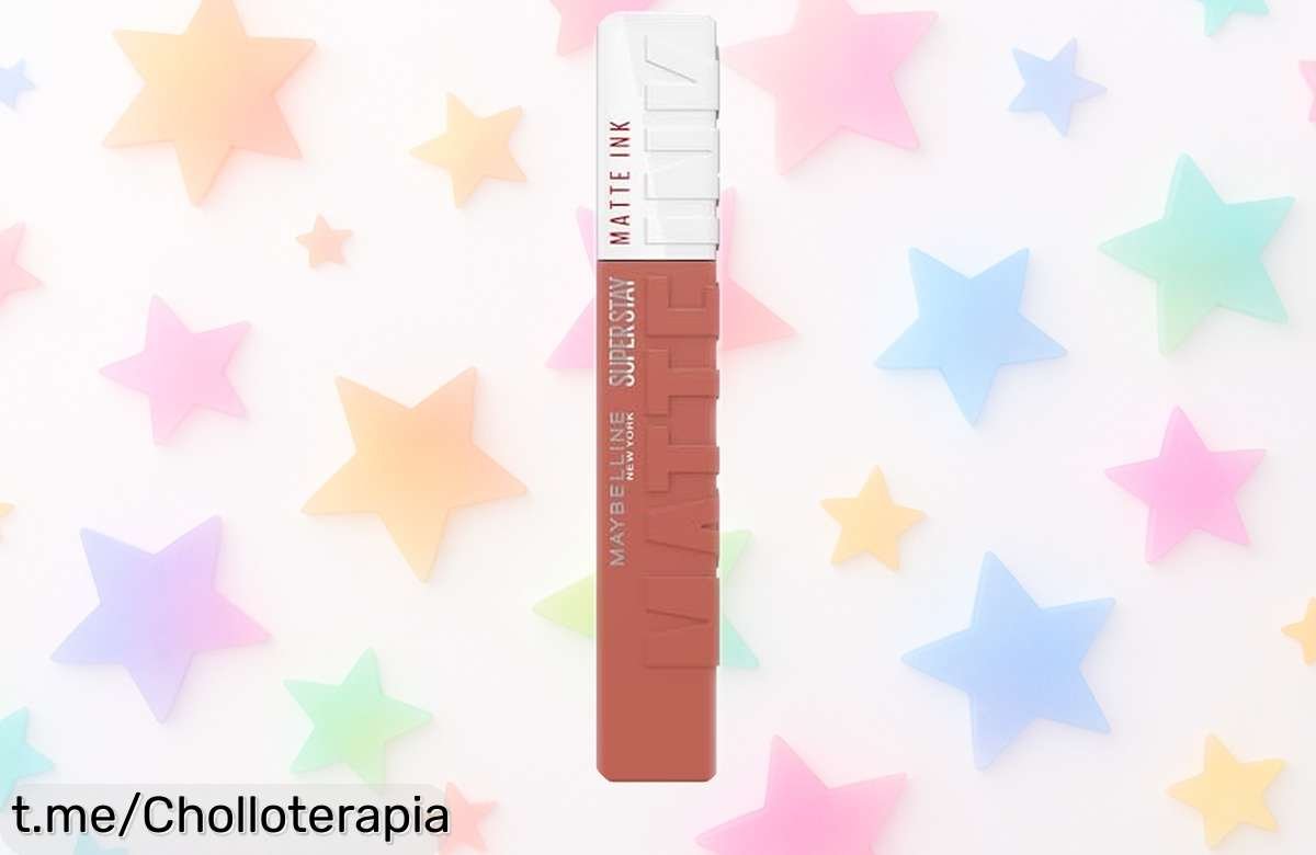 Pintalabios mate Maybelline SuperStay 16h en rosa nude, rebajado a precio loco para que te luzcas con intensidad seductora; ¡aprovéchalo antes de que se acabe!