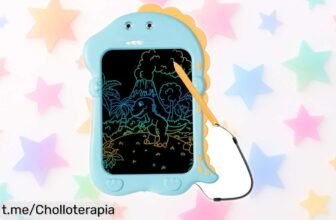 Pizarra mágica infantil de 8,5” con diseño dinosaurio: rebaja ahora y diversión ilimitada; ¡haz que cada trazo sea una sonrisa antes que se acabe este super chollo!