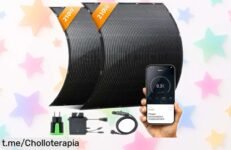 Placa solar flexible doble 420W Gridinlux a precio loco, energía lista en segundos y ahorro al instante. ¡Aprovecha este super chollo antes de que se acabe!