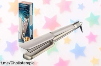 Plancha de pelo Cecotec Air Lisse Champagne: ¡alisado y secado rápido a un precio loco que hará brillar tu cabello! No te quedes sin el super chollo, date prisa.