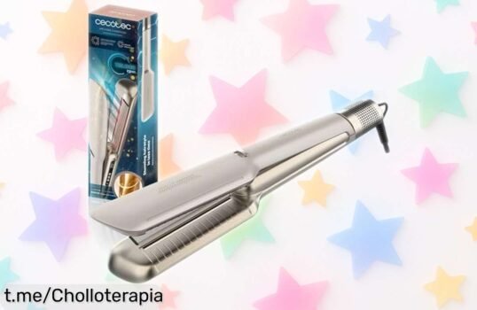 Plancha de pelo Cecotec Air Lisse Champagne: ¡alisado y secado rápido a un precio loco que hará brillar tu cabello! No te quedes sin el super chollo, date prisa.