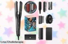 Plancha de pelo con aire Cecotec AirLisse 6i1n Elite: alisado y secado veloz a precio rebajado, ¡haz que tu cabello brille y siéntete espectacular ya!