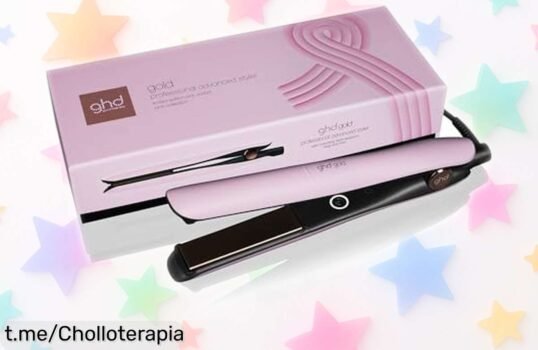 Plancha de pelo ghd Gold edición limitada rosa sorbete, aprovecha su precio rebajado y logra un alisado perfecto sin frizz que atraerá miradas ya. ¡Hazla tuya antes de que se acabe!