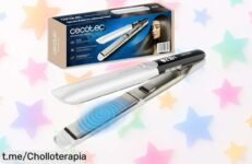 Plancha de pelo profesional Cecotec con placas vibrantes y queratina protectora a un precio rebajado que no te creerás, ¡no esperes más y presume de melena radiante!