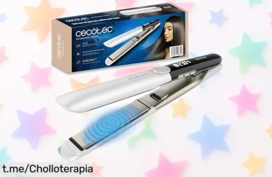 Plancha de pelo profesional Cecotec con placas vibrantes y queratina protectora a un precio rebajado que no te creerás, ¡no esperes más y presume de melena radiante!
