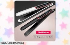 Plancha de pelo profesional con cerámica iónica y pantalla LCD a precio rebajado para un brillo espectacular, ¡aprovecha esta oferta limitada y deslumbra ya!